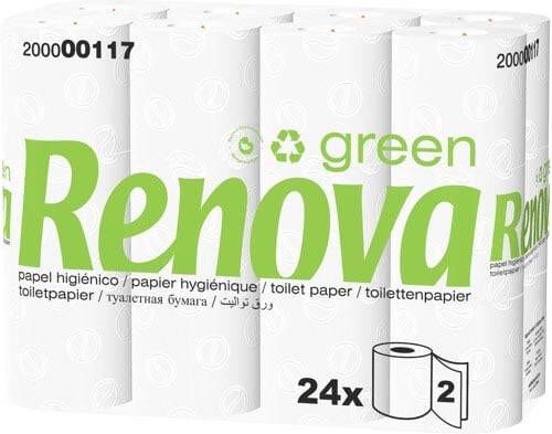 Renova Green toiletpapier 2-laags 160 vellen pak van 96 rollen