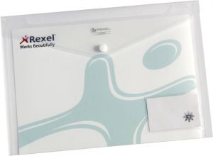 Rexel Enveloptas ice A4 + visitekaart transparant