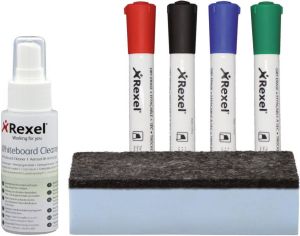 Rexel Quartet reinigingsset voor whiteboards
