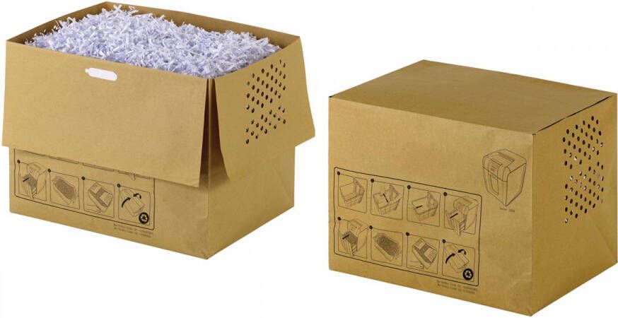Rexel recycleerbare opvangzakken voor papiervernietiger 40 l voor Auto+250 en 300X M pak van 20 zakken