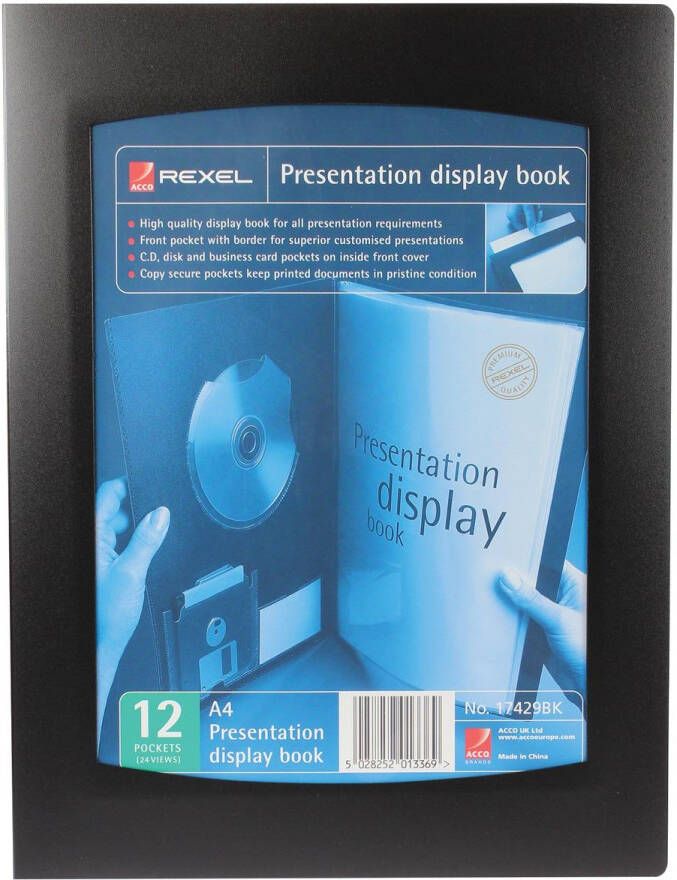 Rexel showalbum Professional Display Book voor ft A4 12 tassen