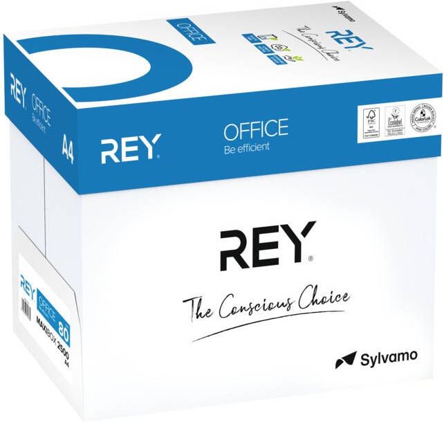 Rey Office Document printpapier ft A4, 80 g, doos van 2500 vel online kopen