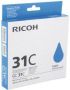Ricoh gel cartridge GC31C cyaan 1920 pagina&apos s OEM 405689 - Thumbnail 1