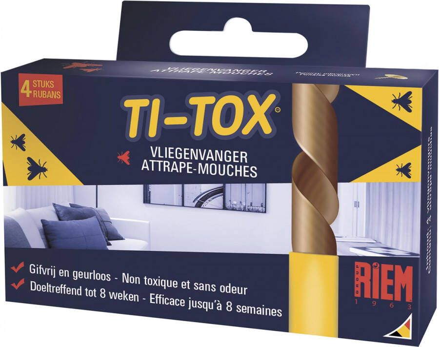 Riem Ti-Tox anti-vliegenkleefband 4 stuks