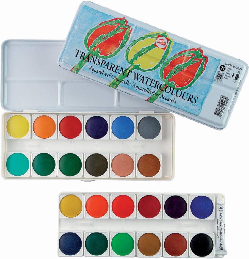 Royal Talens aquarelverf doos met 24 napjes