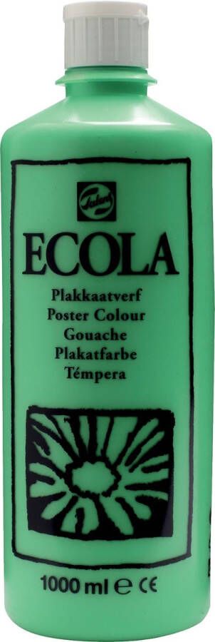 Royal Talens Ecola plakkaatverf flacon van 1000 ml lichtgroen