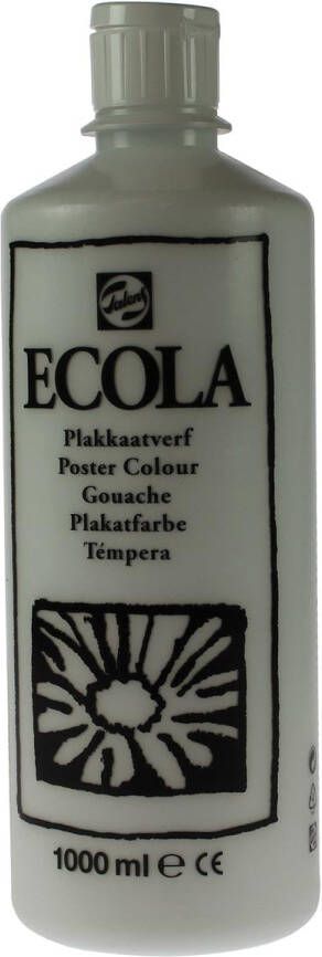 Royal Talens Ecola plakkaatverf flacon van 1000 ml wit