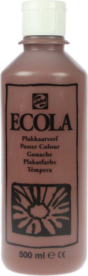 Royal Talens Ecola plakkaatverf flacon van 500 ml bruin