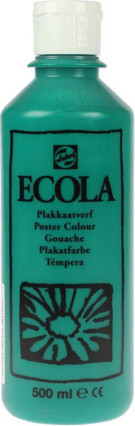 Royal Talens Ecola plakkaatverf flacon van 500 ml donkergroen