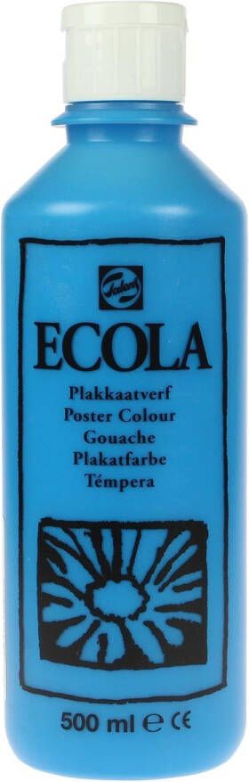 Royal Talens Ecola plakkaatverf flacon van 500 ml lichtblauw