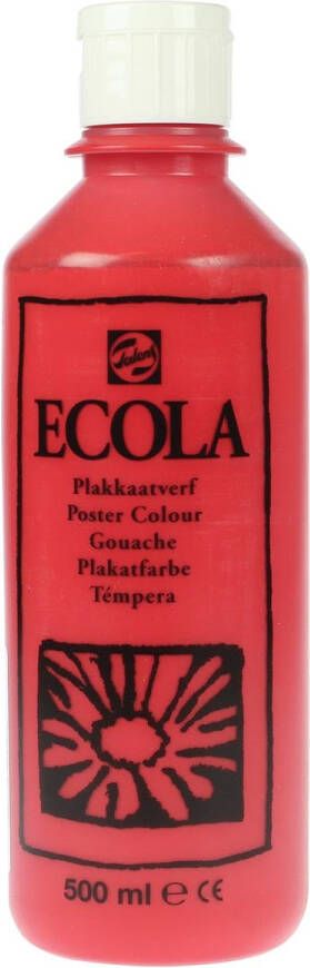 Royal Talens Ecola plakkaatverf flacon van 500 ml scharlaken