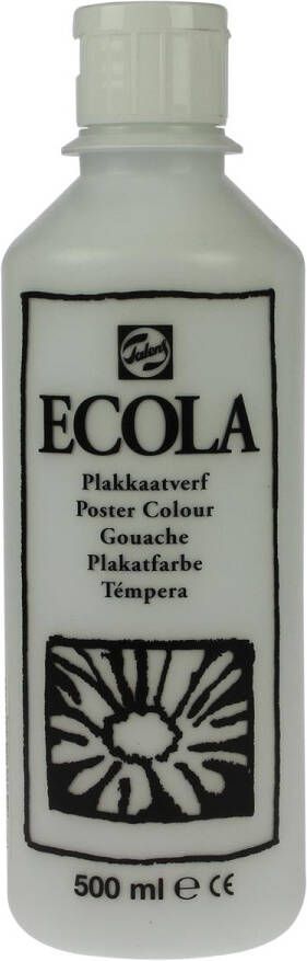 Royal Talens Ecola plakkaatverf flacon van 500 ml wit