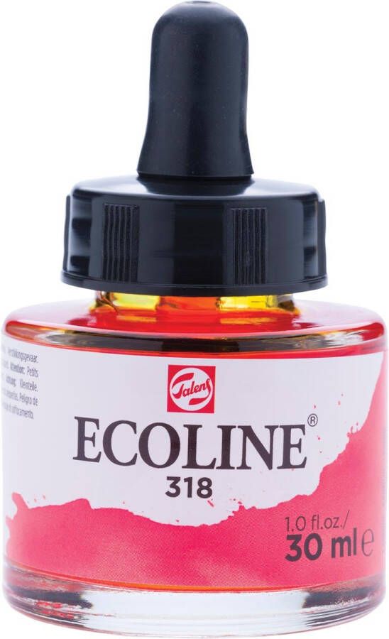 Royal Talens Ecoline waterverf flacon van 30 ml karmijn