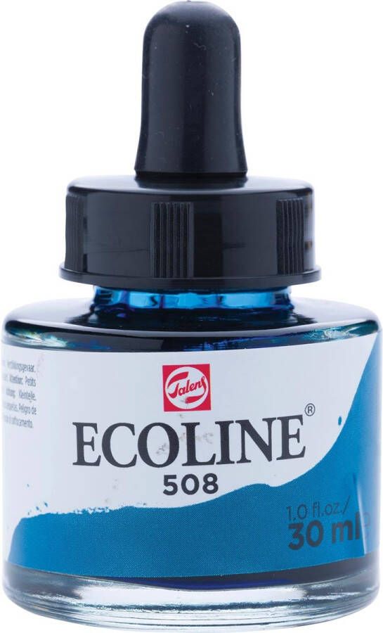 Royal Talens Ecoline waterverf flacon van 30 ml pruisischblauw