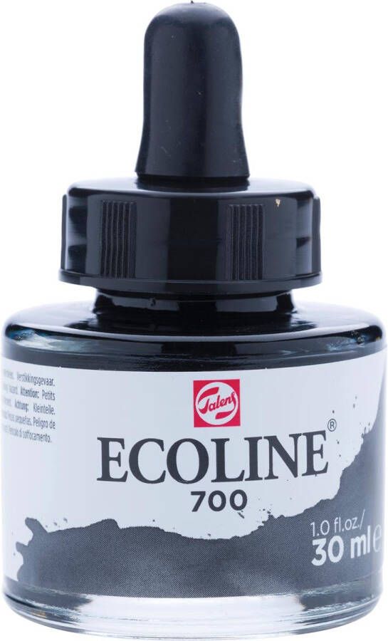 Royal Talens Ecoline waterverf flacon van 30 ml zwart