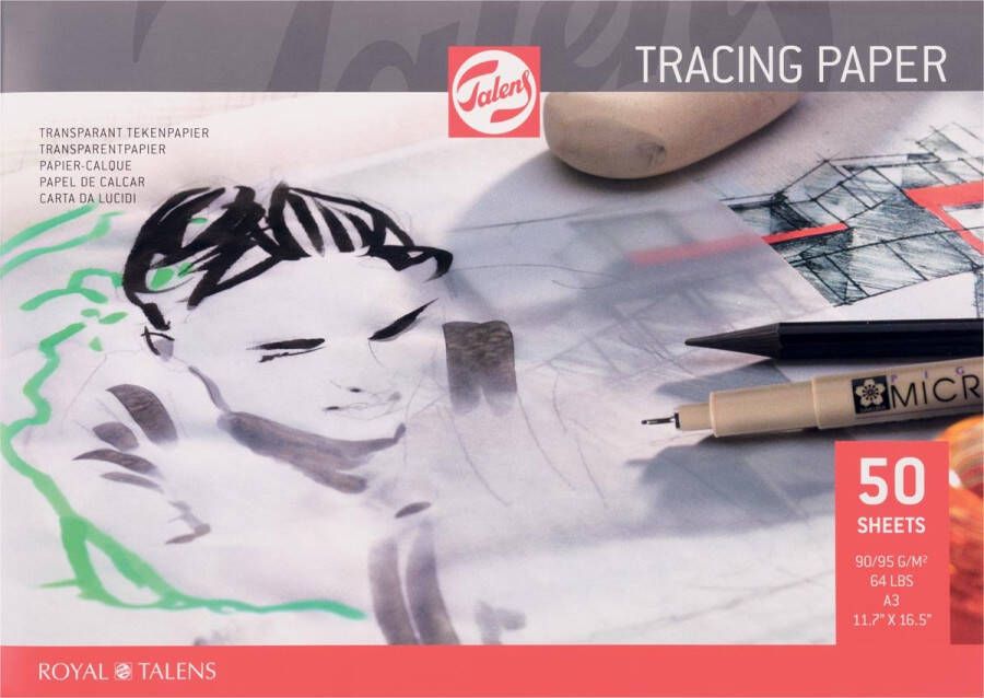 Royal Talens kalkpapier 90 g m² ft A3