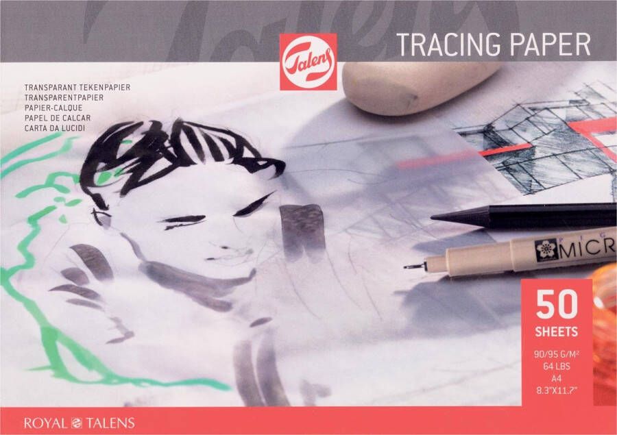 Royal Talens kalkpapier 90 g m² ft A4