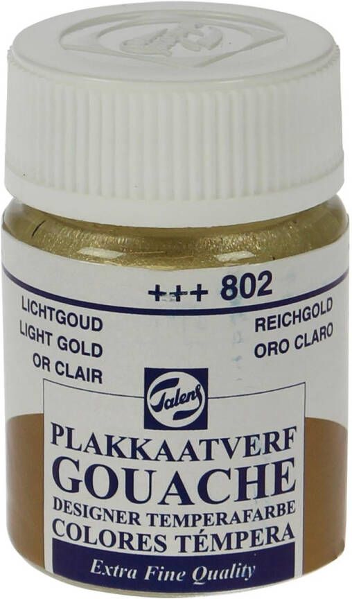 Royal Talens plakkaatvef Extra Fijn flacon van 16 ml lichtgoud