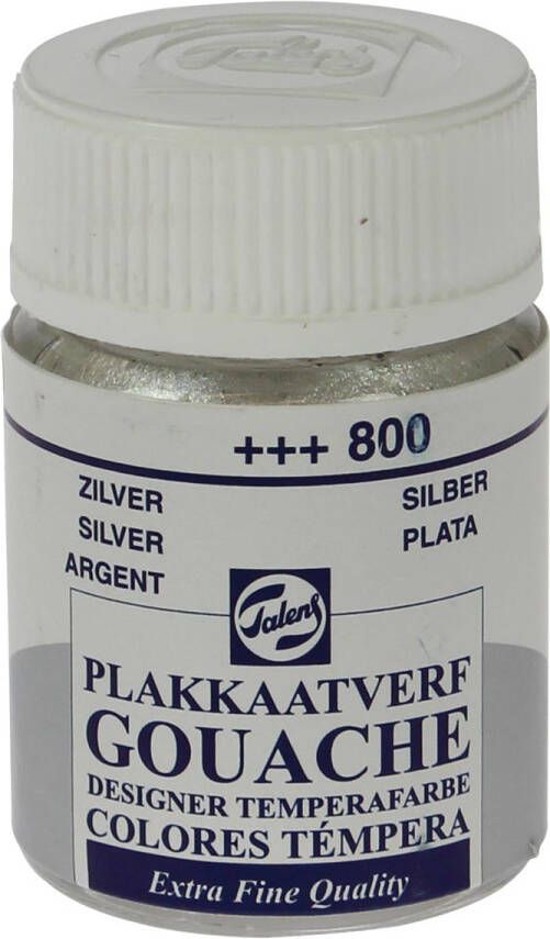 Royal Talens plakkaatvef Extra Fijn flacon van 16 ml zilver