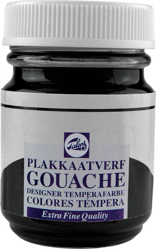 Royal Talens plakkaatvef Extra Fijn flacon van 50 ml neutraalzwart