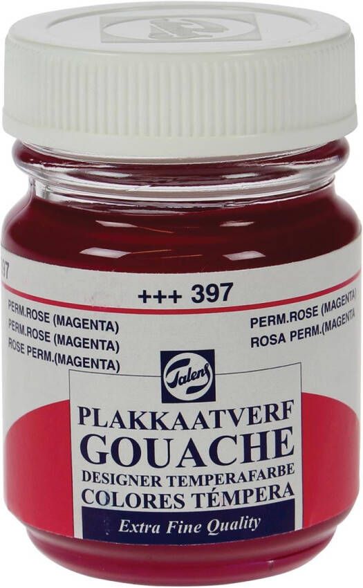 Royal Talens plakkaatvef Extra Fijn flacon van 50 ml permanentroze (magenta)