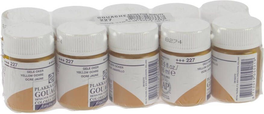 Royal Talens plakkaatverf Extra Fijn flacon van 16 ml gele oker
