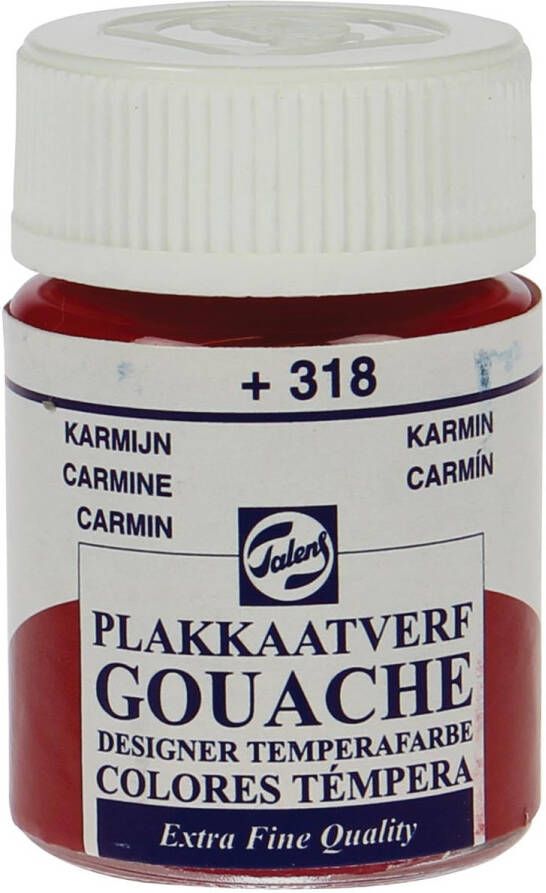 Royal Talens plakkaatverf Extra Fijn flacon van 16 ml karmijn