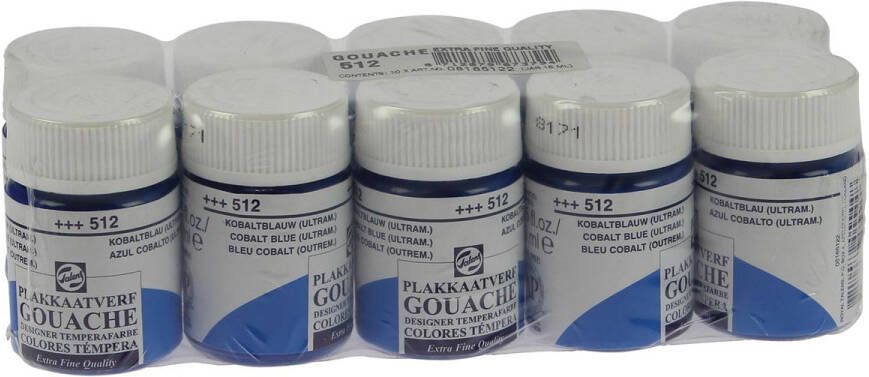 Royal Talens plakkaatverf Extra Fijn flacon van 16 ml kobaltblauw (ultramarijn)