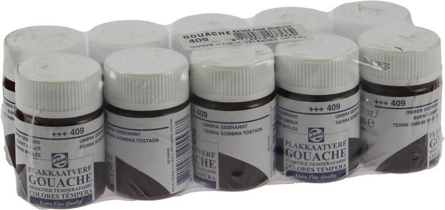 Royal Talens plakkaatverf Extra Fijn flacon van 16 ml omber gebrand