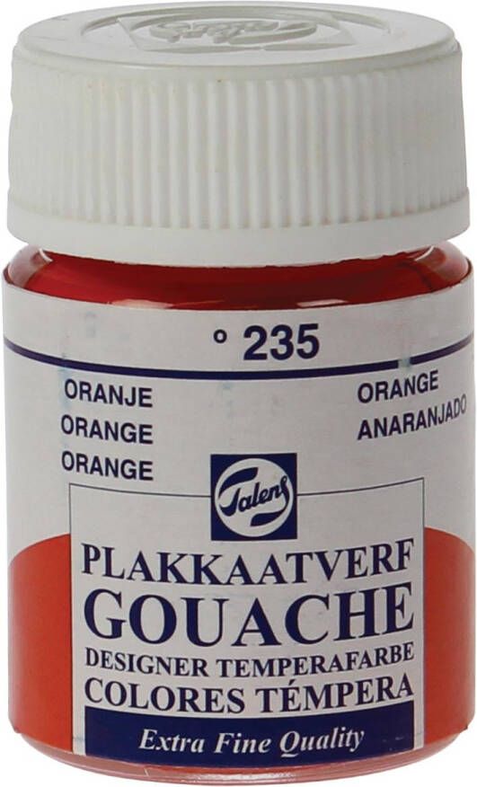 Royal Talens plakkaatverf Extra Fijn flacon van 16 ml oranje