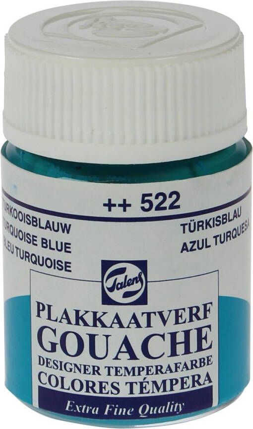 Royal Talens plakkaatverf Extra Fijn flacon van 16 ml turkooisblauw