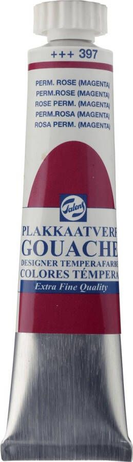 Royal Talens plakkaatverf Extra Fijn tube van 20 ml permanent roze (magenta)
