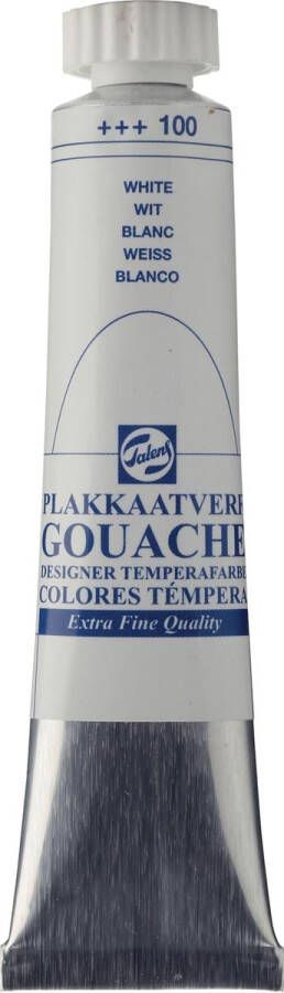 Royal Talens plakkaatverf Extra Fijn tube van 20 ml wit