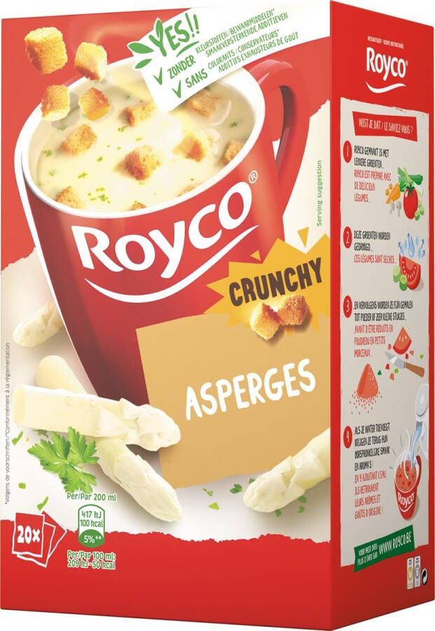 Royco Minute Soup asperges pak van 20 zakjes