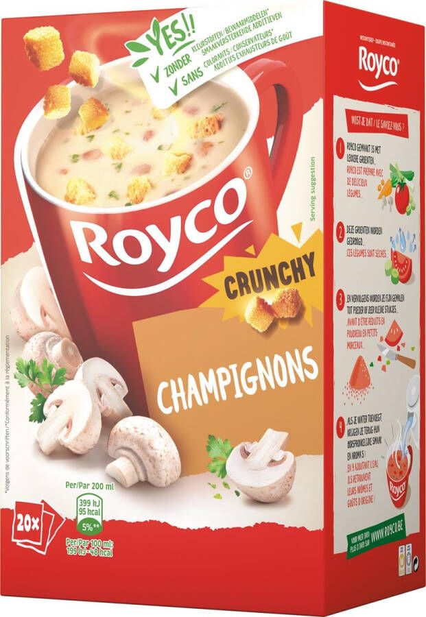 Royco Minute Soup champignons pak van 20 zakjes