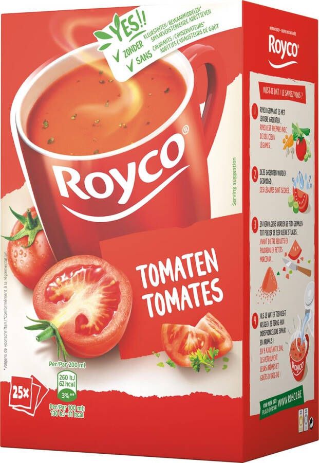 Royco Minute Soup classic tomaat pak van 25 zakjes