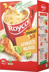 Royco Minute Soup gevogelte met croutons pak van 20 zakjes