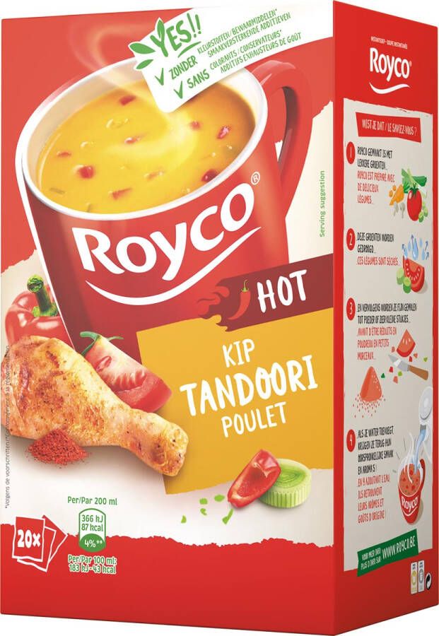 Royco Minute Soup tandoori kip pak van 20 zakjes