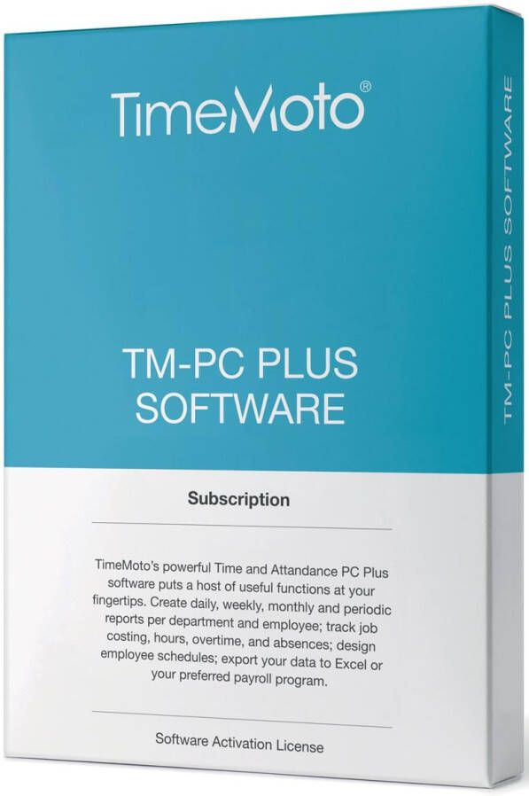 Safescan software voor tijdsregistratiesystemen TimeMoto Pc Plus