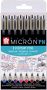 Sakura fineliner Pigma Micron PN set van 8 stuks in geassorteerde kleuren - Thumbnail 1