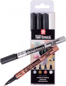 Sakura paint marker Pen-Touch set van 4 stuks in geassorteerde kleuren