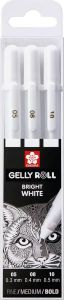Sakura roller Gelly Roll basic white 3 stuks 05 08 10#