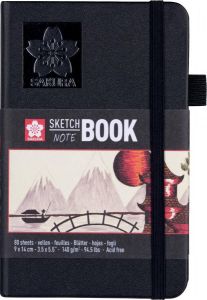 Sakura schetsboek 80 vel 140 g mÂ² ft 9 x 14 cm wit papier