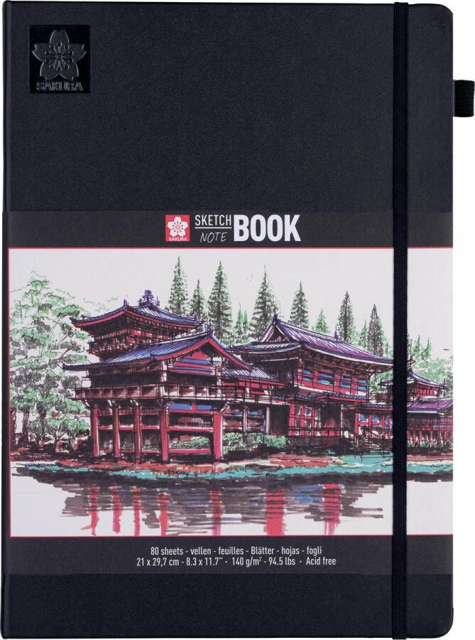 Sakura schetsboek 80 vel 140 g m² ft A4 wit papier