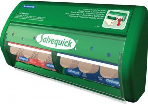 Salvequick pleisterautomaat inclusief 45 plastic pleisters en 40 elastische pleisters