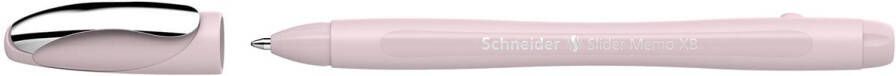 Schneider balpen Slider Memo Colour Edition extra breed blauwe inkt pearl