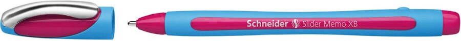 Schneider balpen Slider Memo XB 1 4mm kogelbreedte roze