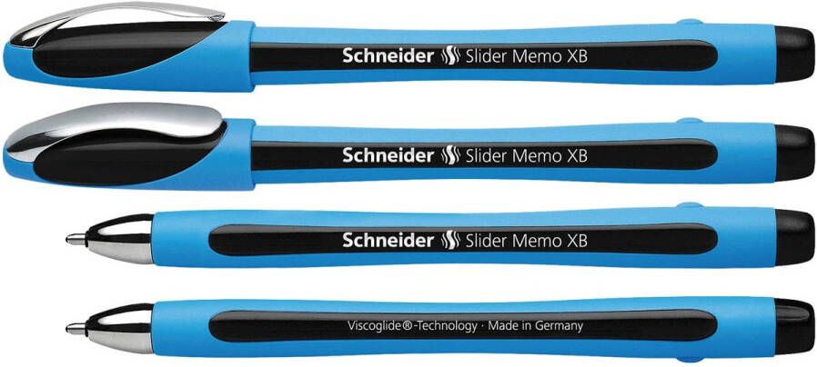Schneider balpen Slider Memo XB 1 4mm kogelbreedte zwart