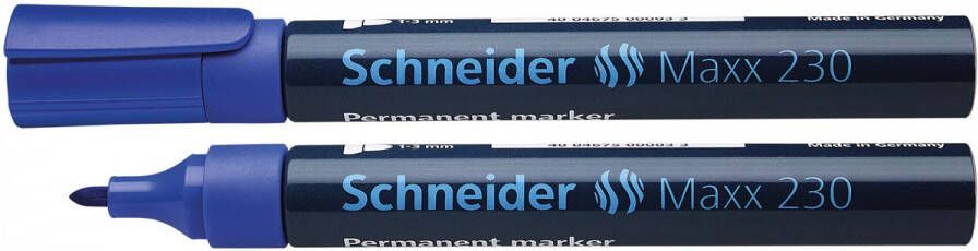 Schneider marker Maxx 230 permanent ronde punt blauw