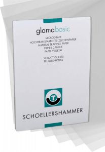 Schoellershammer Glama transparant papier A3 60 g m² blok van 50 vel